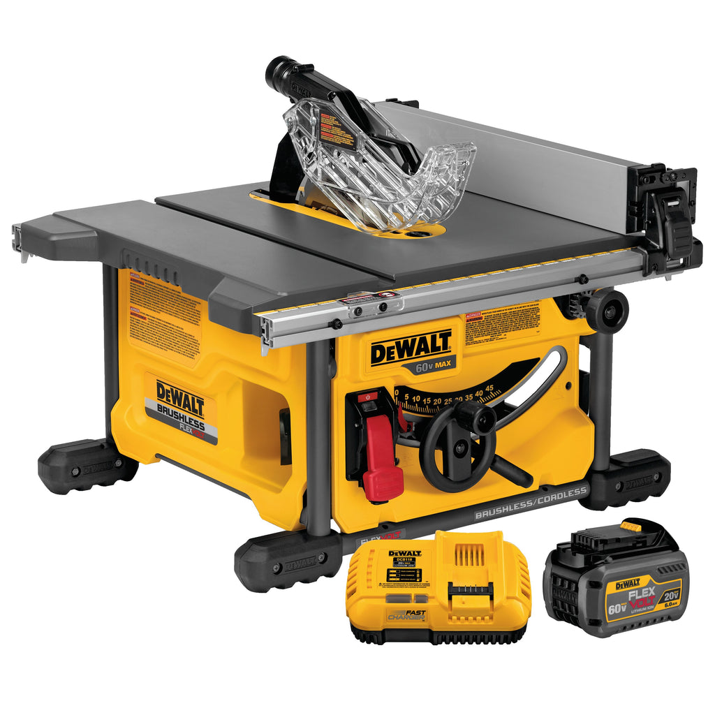 DEWALT #DCS7485T1 8 1/4 Flexvolt Table Sawn W/Batts 60v